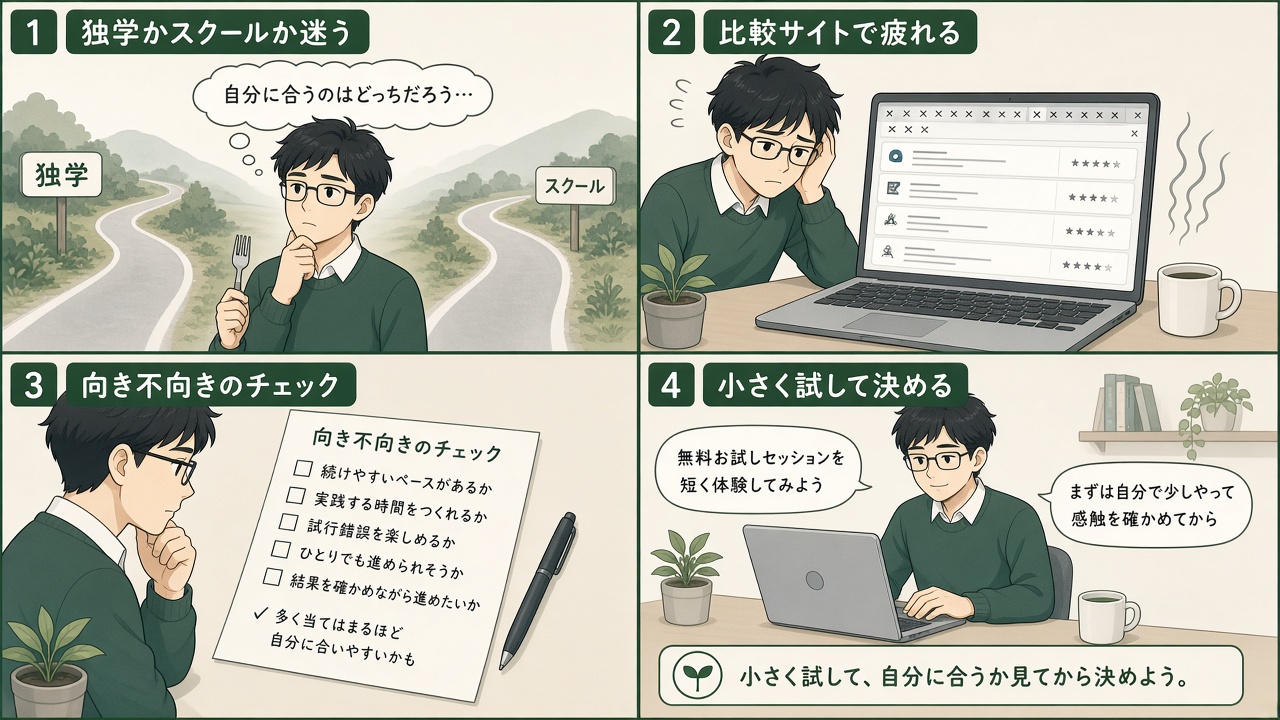 この記事の流れ(漫画)