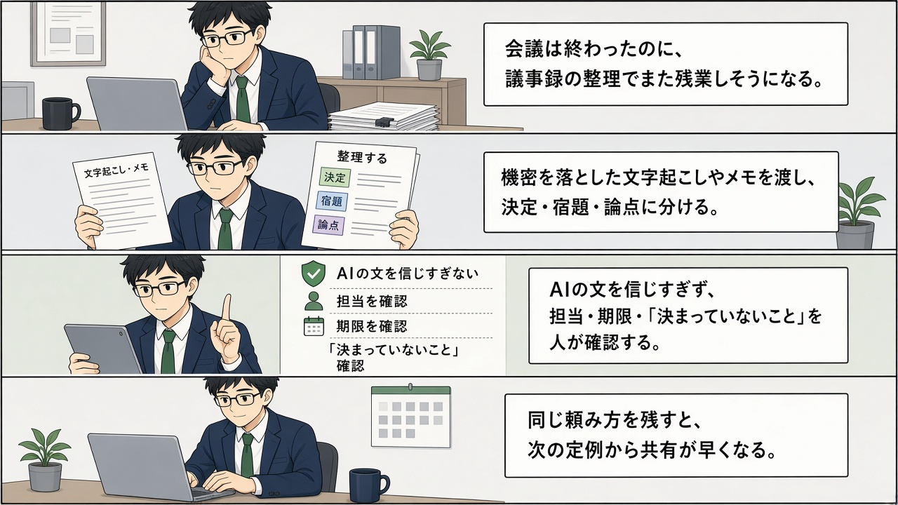 この記事の流れ(漫画)